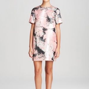 Kate Spade Regal Plumes Metallic Shift Dress